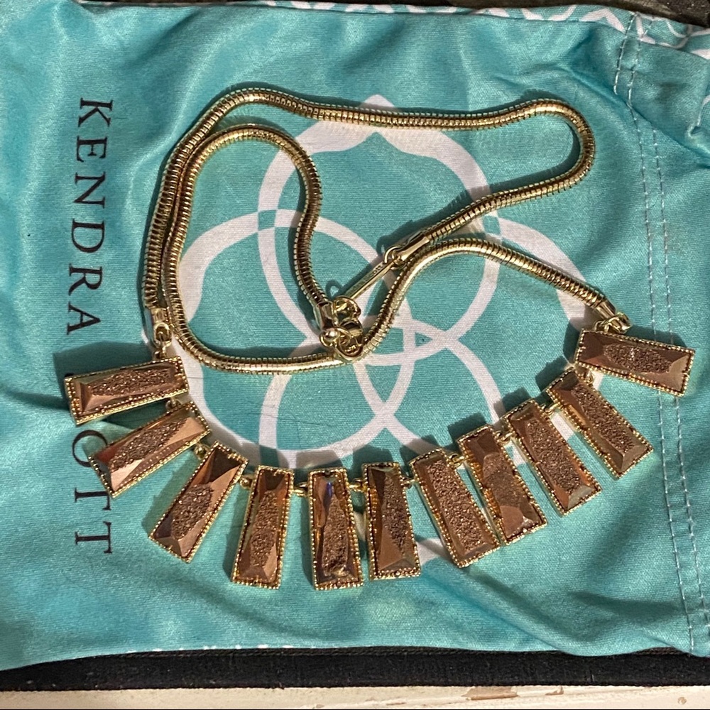 Kendra Scott Luxe Angelina in gold/rosegold drusy